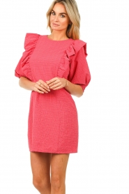 Freebird |  Ruffle dress Leslie | pink  | Picture 6