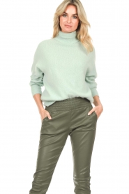 Kocca :  Soft turtleneck sweater Dirber | blue - img4