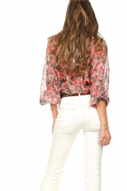 Freebird :  Blouse with statement shoulders Mimi | red - img7