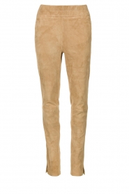 Arma |  Suede pants Chatou | beige  | Picture 1