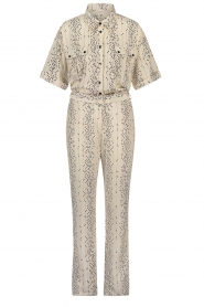  Jumpsuit with dotted print Mya | natural