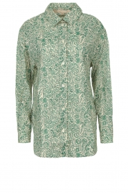  Blouse with paisley print Helianne | green