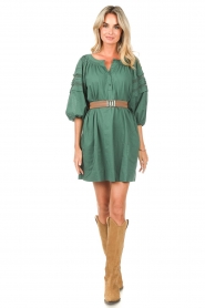 Vanessa Bruno :  Dress with puff sleeves Teva | green - img3