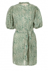 Vanessa Bruno |  Shirt dress with paisley print Tanji | green  | Picture 1