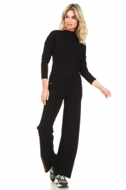 Lune Active :  High waist flare pants Forest | black - img2