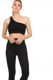 Lune Active |  Single strap sports bra | black  | Picture 6