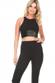 Lune Active |  Sports top with open back Bobby | black  | Picture 5