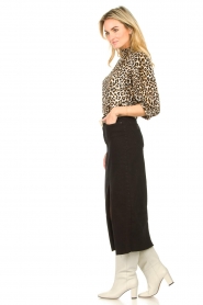 Lois Jeans :  Stretchy denim skirt Salma | black - img6