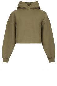 Lune Active |  Sports sweater with logo detail Nomi | Green  | Picture 1