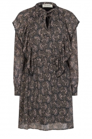 Sofie Schnoor |  Dress with print Tamira | black  | Picture 1