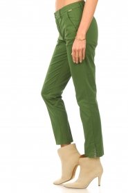 Liu Jo | Mid waist chino broek Lio | groen   | Afbeelding 5