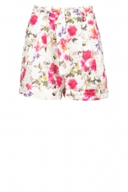 Liu Jo |  Linen floral shorts Aline | pink  | Picture 1