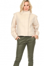Notes Du Nord :  Woolen jacket Enya | natural - img2