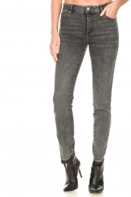 Tomorrow Denim |  Mid-waist skinny jeans Dylan L32 | grey  | Picture 7