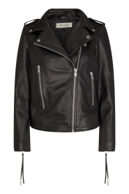 Sofie Schnoor |  Lamb leather jacket Emeli | black  | Picture 1