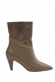 Sofie Schnoor |  Leather studded ankle boost Zoella | taupe  | Picture 1