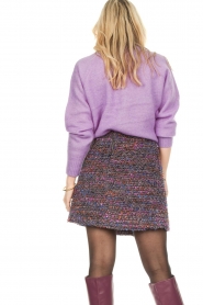 Silvian Heach |  Bouclé skirt Fremin | purple   | Picture 7
