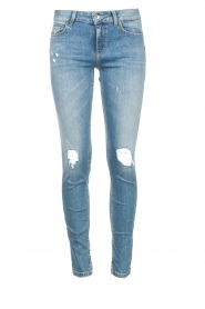 Liu Jo Denim |   Pants with rips in the knees Lianne | blue  | Picture 1