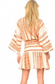 Devotion |  Wrap dress with print Omia | orange  | Picture 8