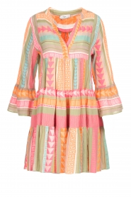 Devotion |  Dress with aztec print Mali | pink  | Picture 1