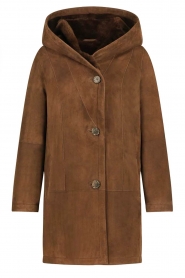STUDIO AR |  Lammy coat Babina | brown  | Picture 1