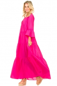 Devotion |  Cotton maxi dress Rochella | pink  | Picture 3