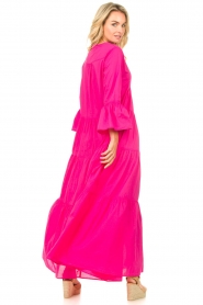 Devotion |  Cotton maxi dress Rochella | pink  | Picture 7