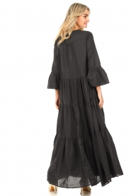 Devotion | Katoenen maxi-jurk Rochella | zwart   | Afbeelding 9