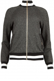 Liu Jo | Cardigan with lurex details Coraly | black  | Picture 1