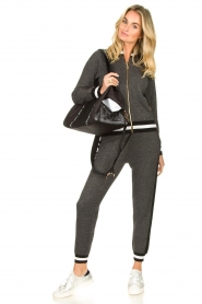 Liu Jo | Cardigan with lurex details Coraly | black  | Picture 3