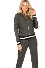 Liu Jo | Cardigan with lurex details Coraly | black  | Picture 4