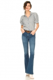 Lois Jeans |  High rise flared jeans L34 Raval | dark blue  | Picture 4