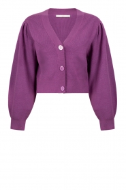  Cardigan with puff sleeves Kalina | purple