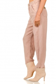 Lois Jeans :  Linen pants Globo | pink - img5