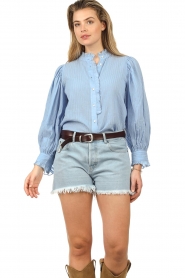 Lois Jeans :  Denim shorts Sandra | blue - img6