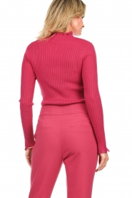 Aaiko |  Ribbed turtleneck sweater Vida | pink  | Picture 8