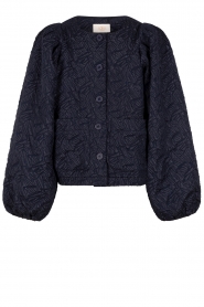 Aaiko |  Jacket with puff sleeves Evie | blue  | Picture 1