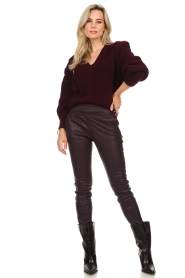 IRO :  Sweater with shoulder details Lore | bordeaux  - img3