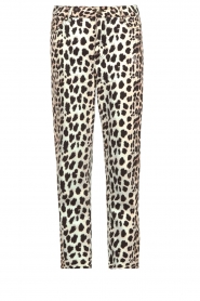  Straight fit jeans with animal print Venice | black