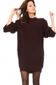 IRO :  Knitted dress Lorely | bordeaux - img5