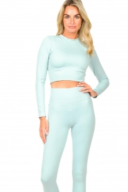 Lune Active |  Cropped sports top Polly | blue  | Picture 2