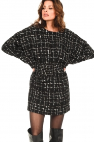 IRO |  Bouclé dress with open back Pacol | black  | Picture 5