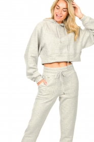Lune Active |  Cropped hoodie Katie | grey  | Picture 5