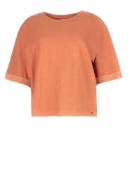  Top with sleeve detail Fenna | Orange