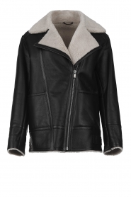 STUDIO AR |  Luxe lammy coat Imani | black   | Picture 1