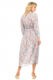 Antik Batik | Maxi-jurk met print Hupa | blauw   | Afbeelding 7