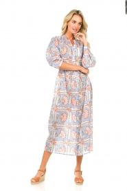 Antik Batik | Maxi-jurk met print Hupa | blauw   | Afbeelding 5