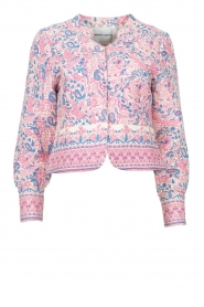 Antik Batik |  Flower print jacket Helene | pink  | Picture 1