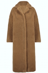 STUDIO AR |  Reversible teddy coat Florance | camel  | Picture 1