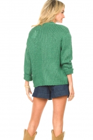 Les Favorites |  Knitted cardigan Robbie | green  | Picture 7